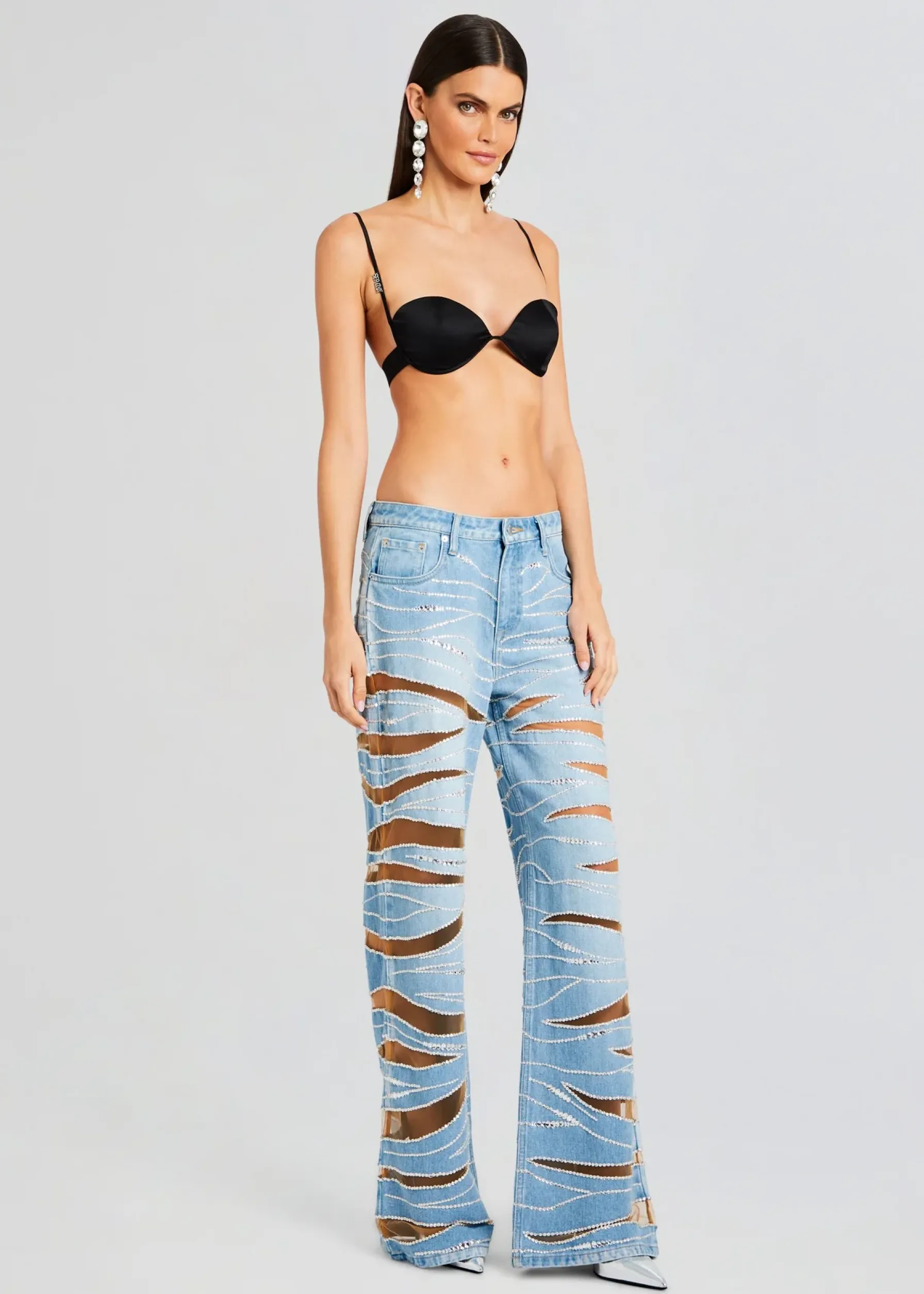Retrofete Renzo Embellished Denim Jean Bondi Hot