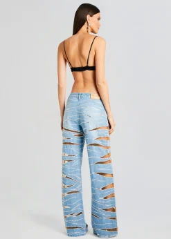 Retrofete Renzo Embellished Denim Jean Bondi Hot
