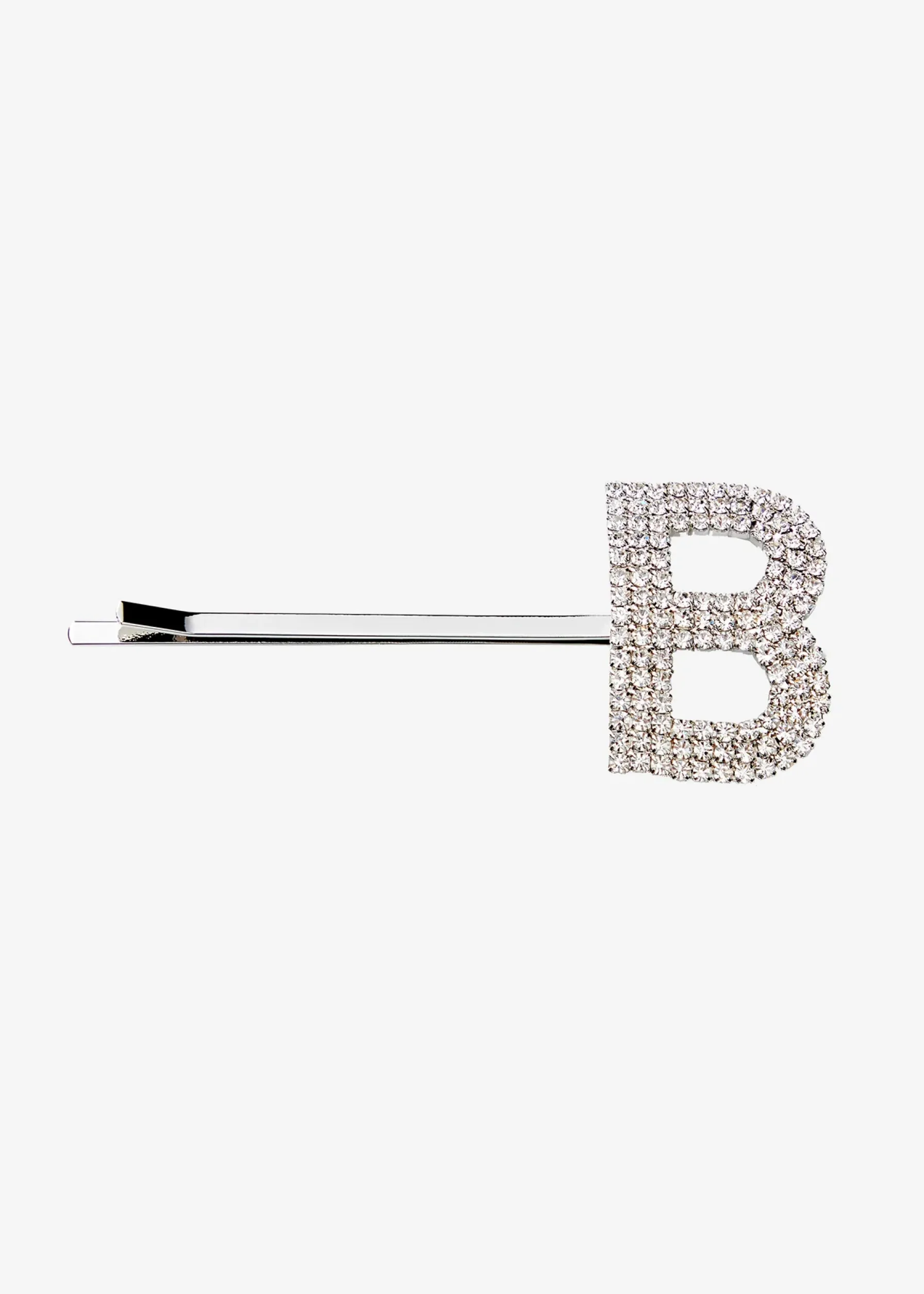 Retrofete Rhinestone Alphabet Hair Clip Silver Best Sale