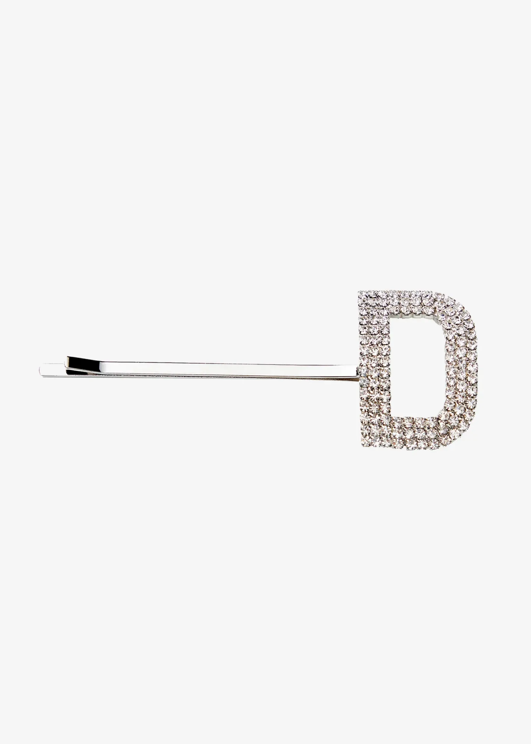 Retrofete Rhinestone Alphabet Hair Clip Silver Best Sale