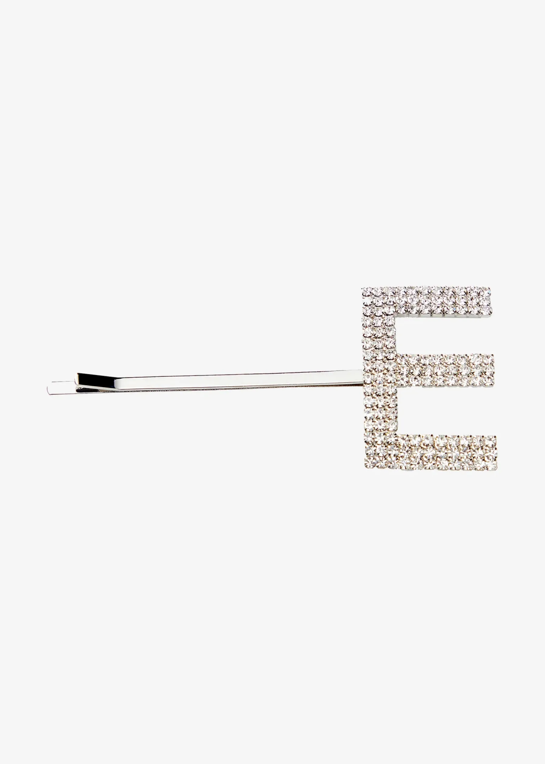Retrofete Rhinestone Alphabet Hair Clip Silver Best Sale