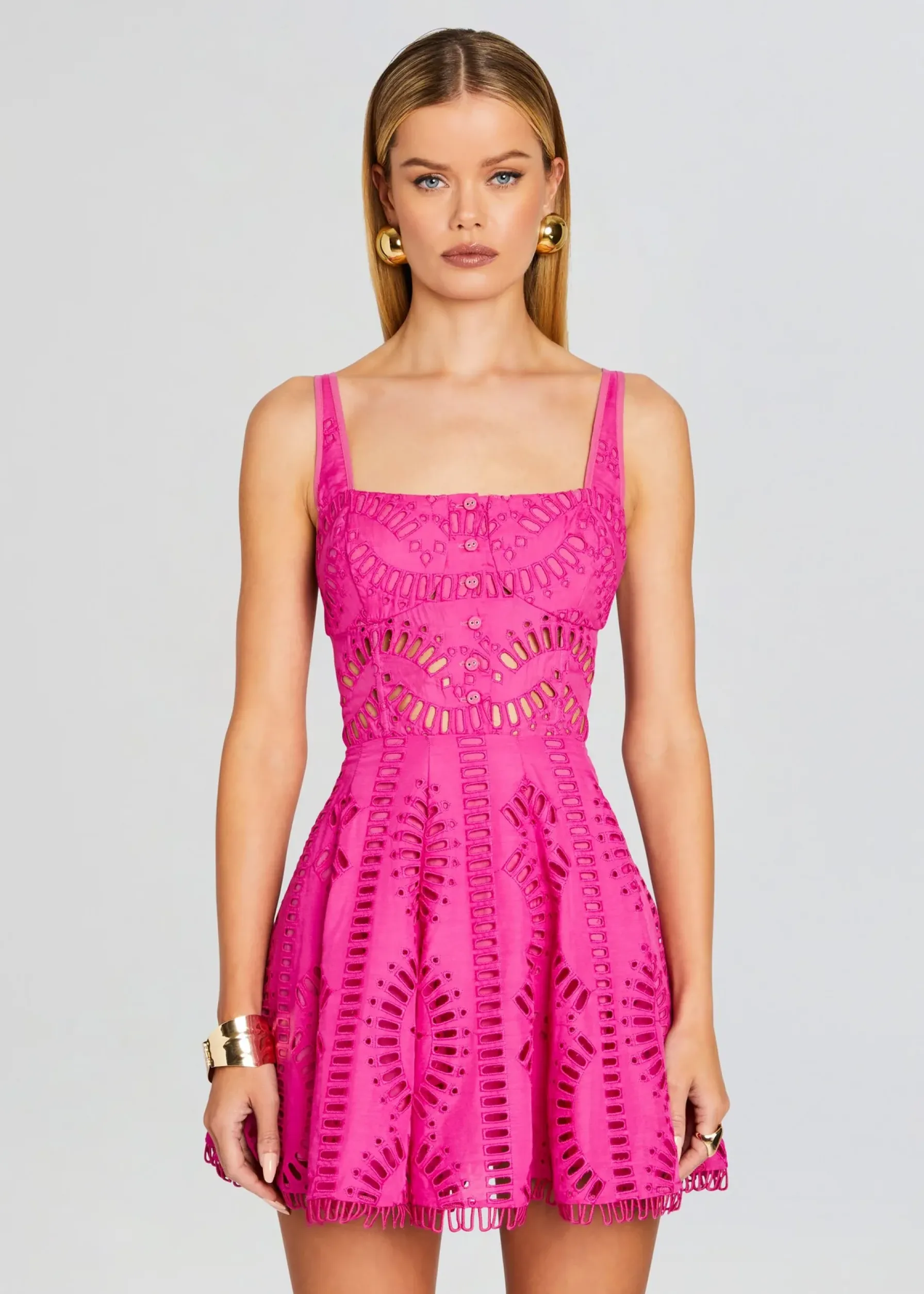 Retrofete Ricka Short Dress Hot Pink Best Sale