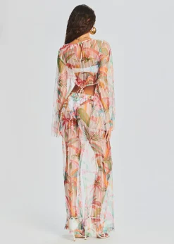 Retrofete Rio Crop Top Multicolored Tropical Best Sale