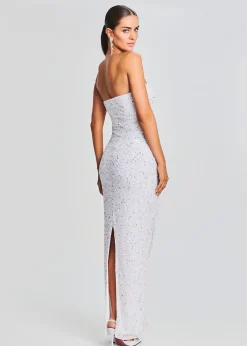 Retrofete Riverly Dress Silver White Best Sale