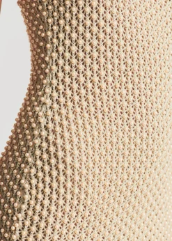 Retrofete Rocco Crochet Dress Sand Cheap