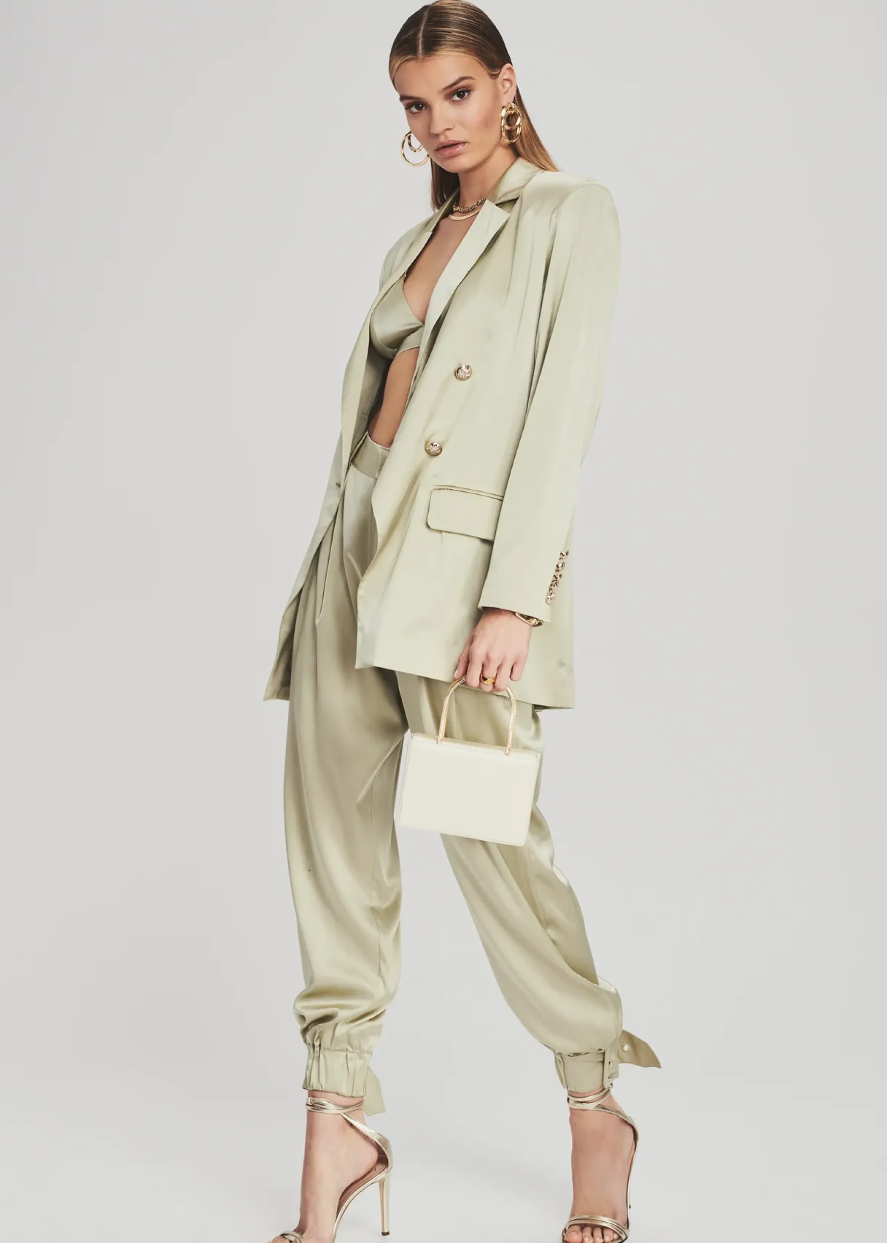 Retrofete Rocky Silk Pant Sage Shop