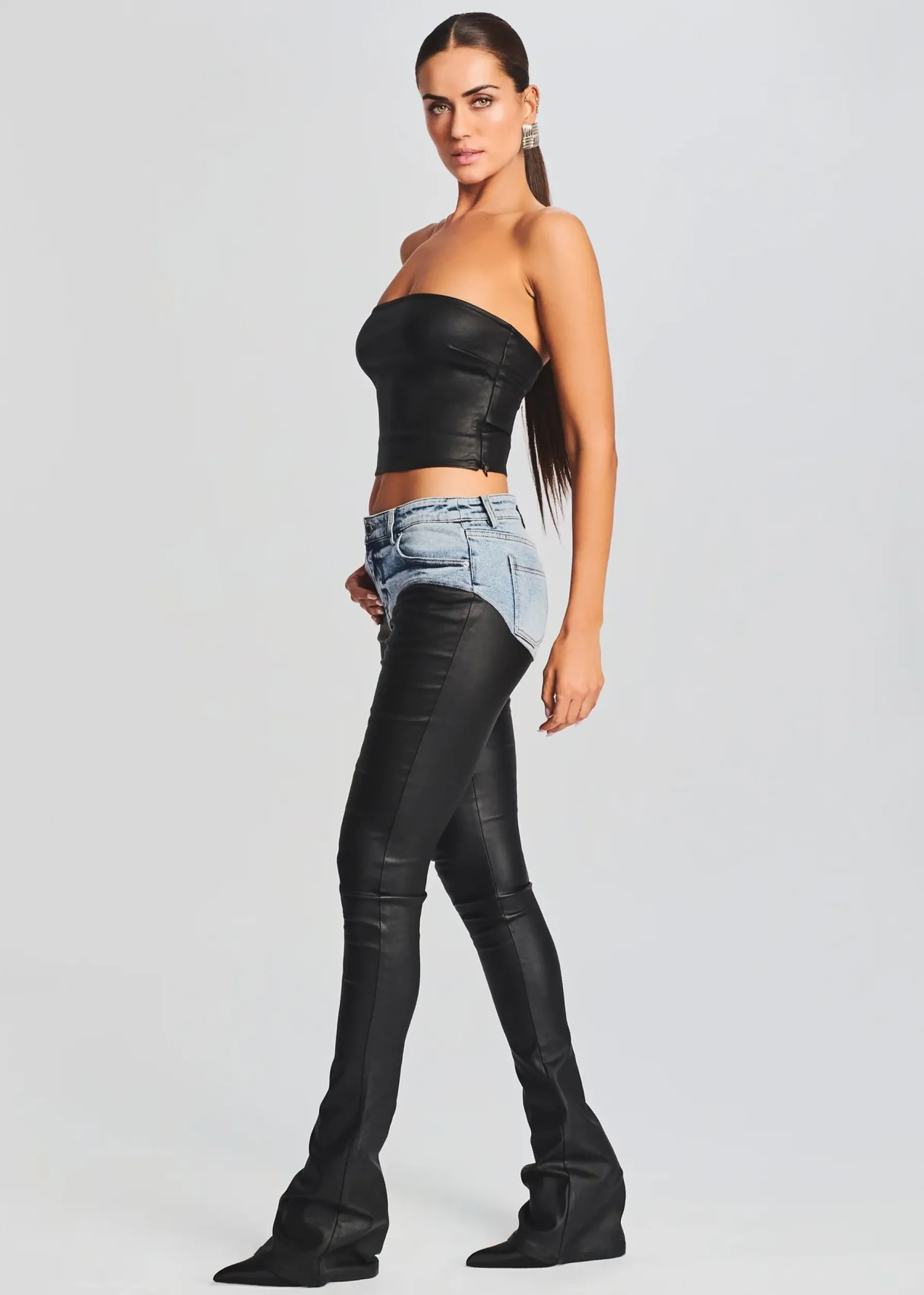 Retrofete Rogan Pant Alani Coated Black Outlet
