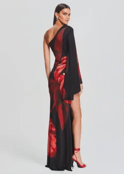 Retrofete Romina Dress Red Anthurium New