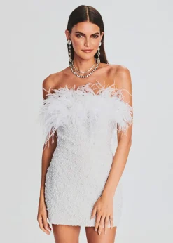 Retrofete Ronit Pearl Dress White Pearl Fashion