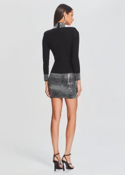 Retrofete Rue Embellished Knit Dress Black Flash Sale
