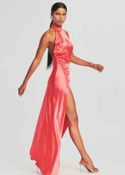 Retrofete Sabrina Dress Coral Hot