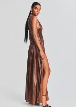 Retrofete Salem Dress Chocolate New