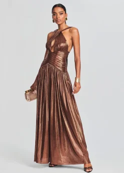 Retrofete Salem Dress Chocolate New