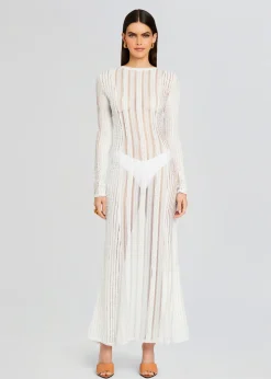 Retrofete Saley Long Dress Natural White Shop