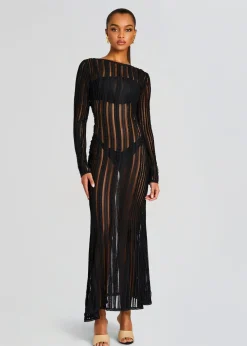 Retrofete Saley Long Dress Black Sham Online