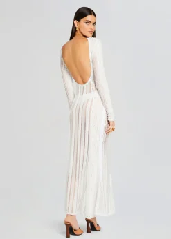 Retrofete Saley Long Dress Natural White Cheap