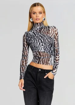 Retrofete Sana Top Grey Ocelot Hot