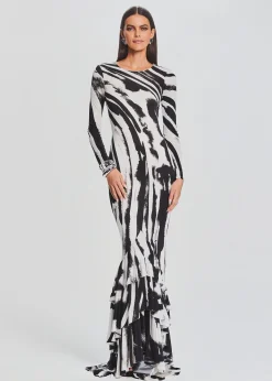 Retrofete Sara Dress Zebra Ink Cheap