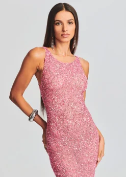Retrofete Sasha Sequin Dress Bubblegum Pink Flash Sale