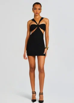 Retrofete Scarlett Mini Cut Out Dress Black Fashion