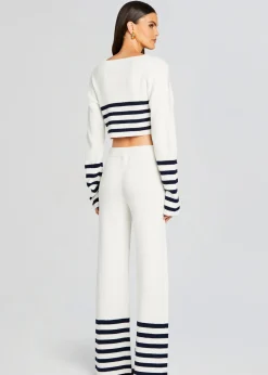 Retrofete Sharlie Sweater White/ Navy Fashion