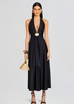 Retrofete Shelly Maxi Dress Black New