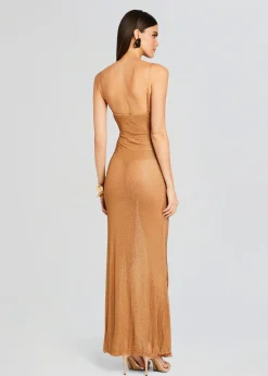 Retrofete Shilo Embellished Silk Dress Tannin Store