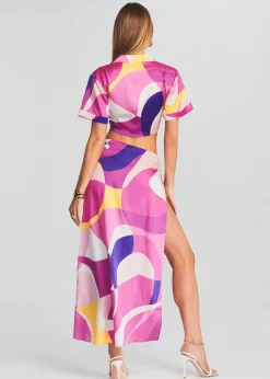 Retrofete Siena Silk Top Pink Geo Sale