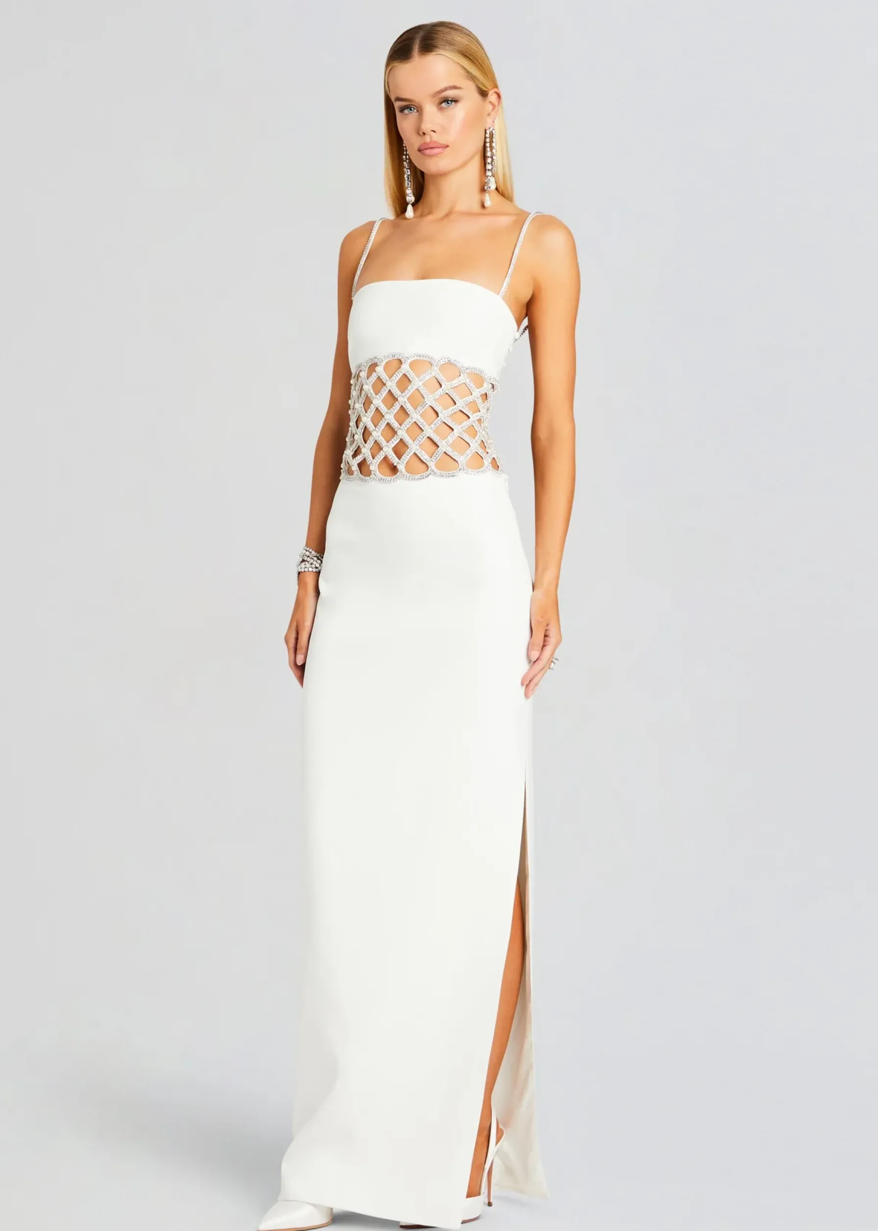 Retrofete Solene Dress White/Crystal Shop