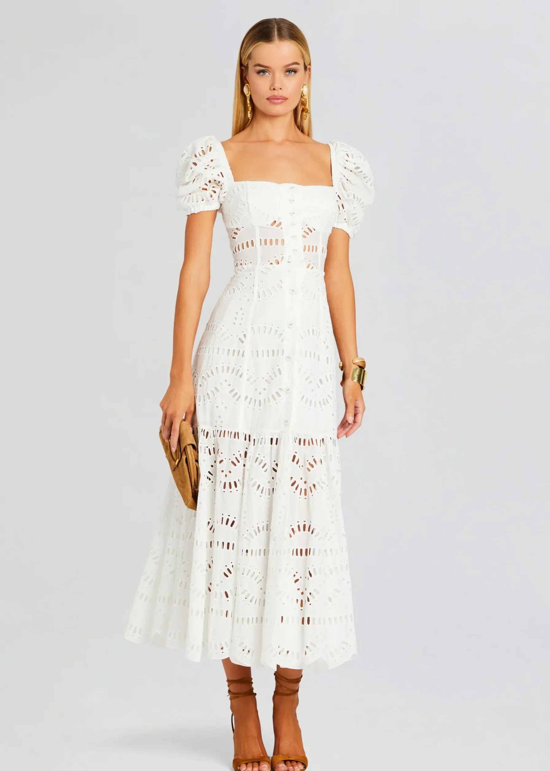 Retrofete Spiana Long Dress White Samoa Fashion