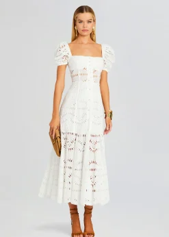 Retrofete Spiana Long Dress White Samoa Cheap