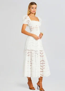 Retrofete Spiana Long Dress White Samoa Sale