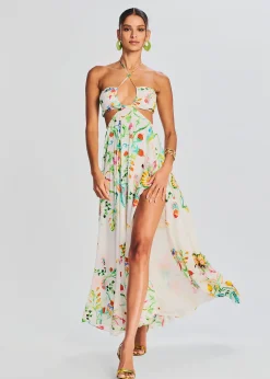 Retrofete Susan Maxi Dress White Cheap