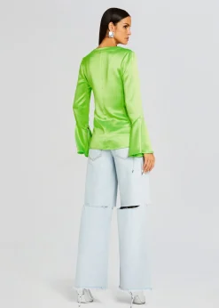 Retrofete Svea Blouse Fresh Lime Shop