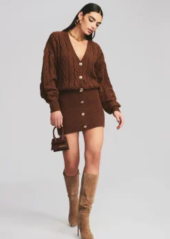 Retrofete Tala Sweater Dress Cognac Shop