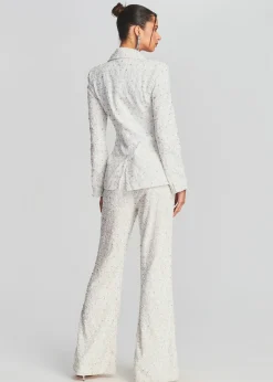 Retrofete Taurus Sequin Jacket Stone White Cheap