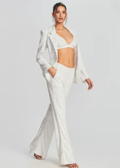Retrofete Taurus Sequin Jacket Stone White Online