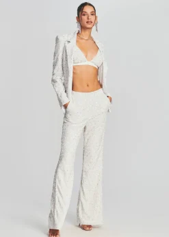Retrofete Taurus Sequin Jacket Stone White Online