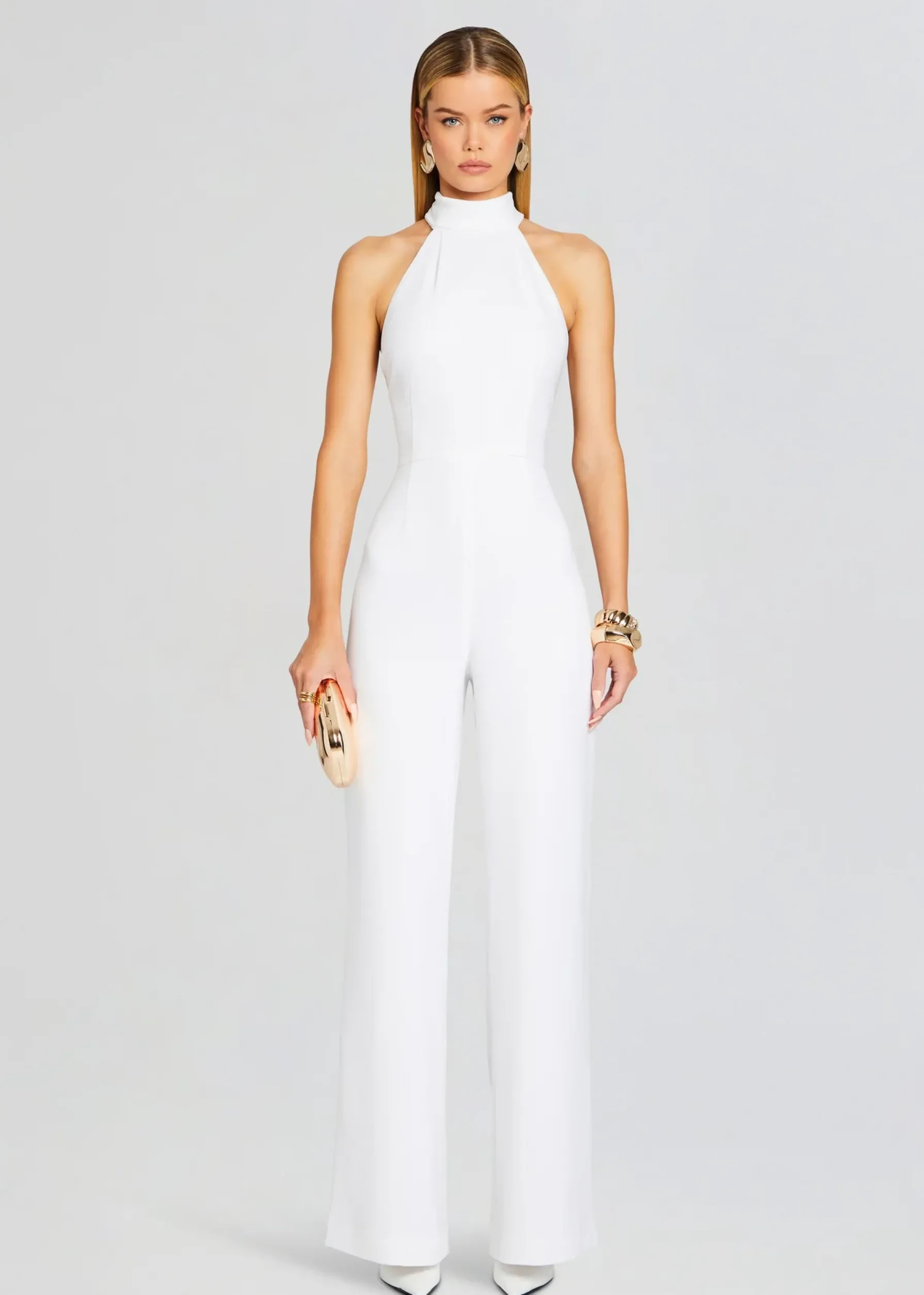 Retrofete Taylor Tie Back Jumpsuit White Cheap
