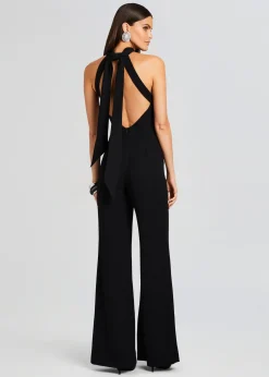 Retrofete Taylor Tie Back Jumpsuit Black Store