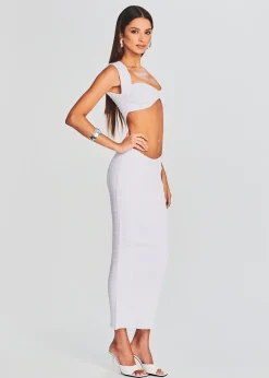 Retrofete Tempo Bandage Knit Dress White Store