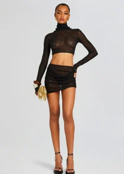 Retrofete Tracy Mini Skirt Black Cheap