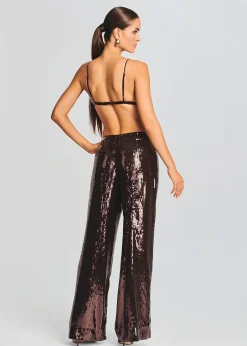 Retrofete Trinity Sequin Pant Dark Chocolate Online