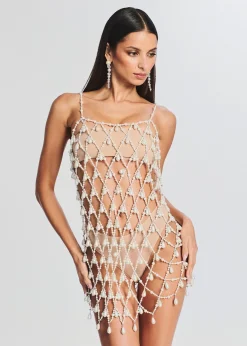 Retrofete Tulum Pearl Dress White Cheap