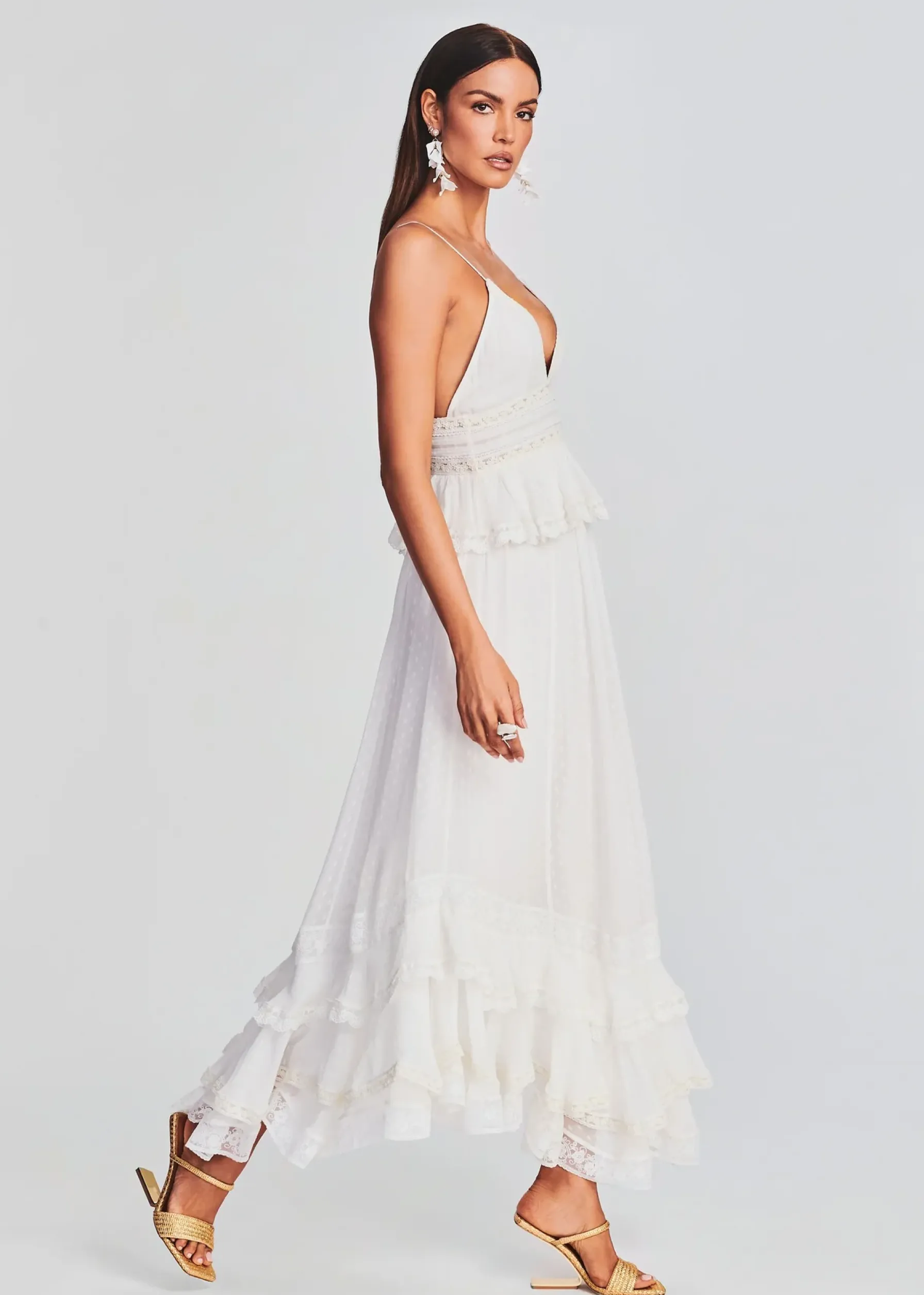 Retrofete Tyra Long Dress White Shop