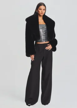 Retrofete Valery Embellished Knit Top Black Online