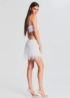 Retrofete Valli Skirt White Pearl Hot