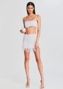 Retrofete Valli Skirt White Pearl Hot