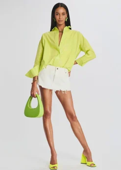 Retrofete Vanessa Denim Mini Skirt White Discount