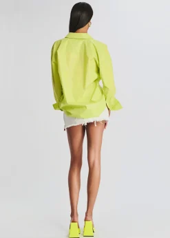 Retrofete Vanessa Denim Mini Skirt White Clearance
